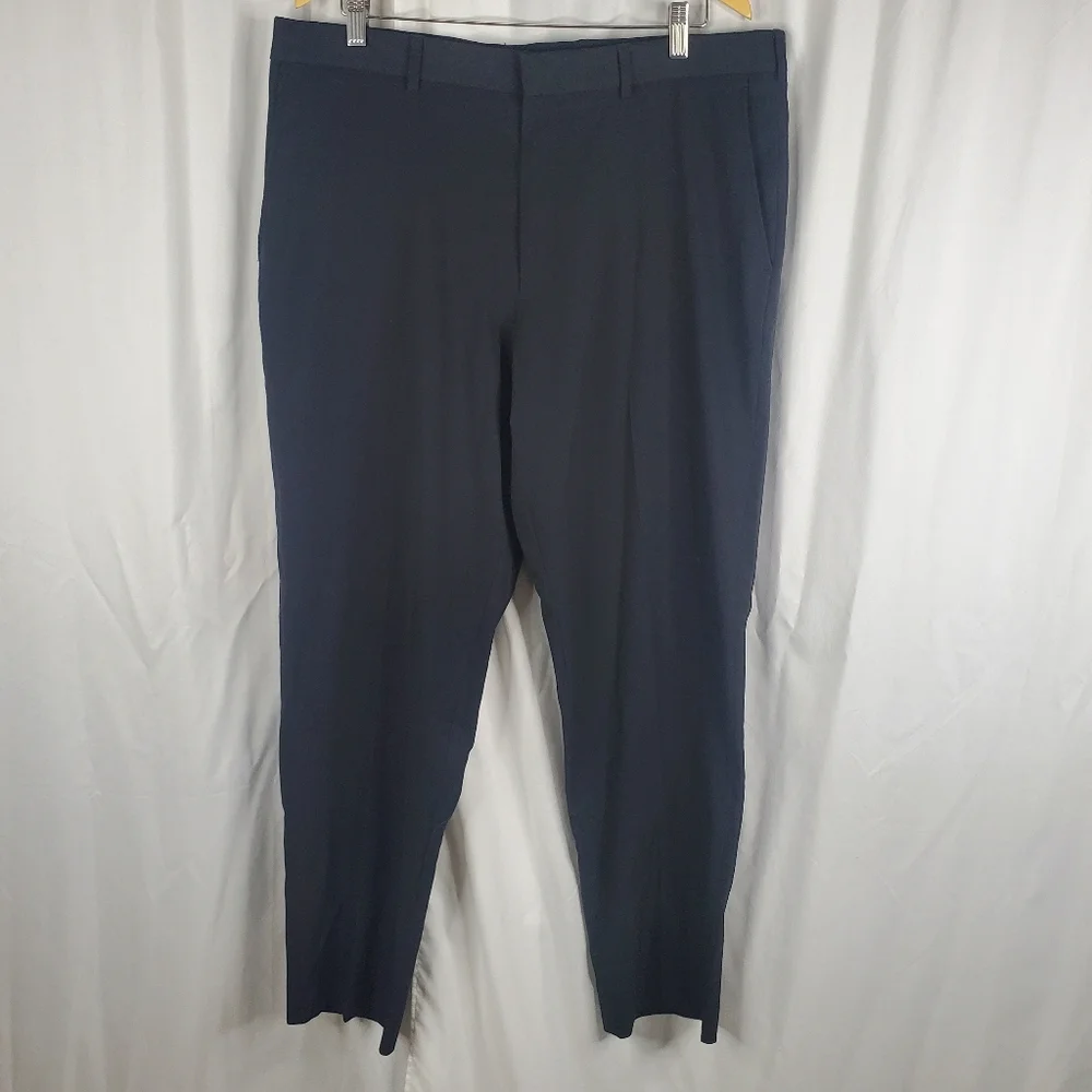 ♧ Walter Hagen Black Flat Front Dress Pants Size 38x32
